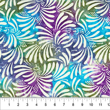 Jasmine Jewels Fan Amethyst - 82083-84 - Banyan Batiks - Nebraska Quilt Company - F261974