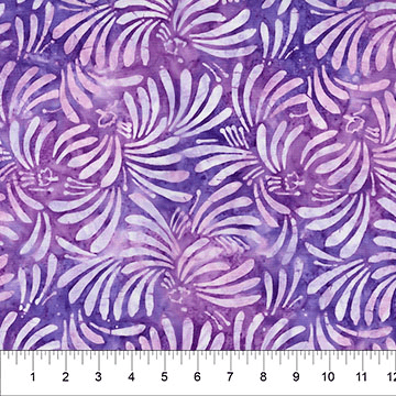 Jasmine Jewels Fan Plum - 82083-82 - Banyan Batiks - Nebraska Quilt Company - F261973