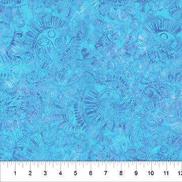 Jasmine Jewels Ornate Turquiose - 82084-62 - Banyan Batiks - Nebraska Quilt Company - F261975