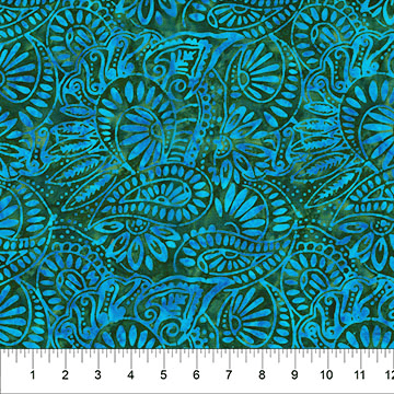 Jasmine Jewels Paisley Artichoke - 82082-77 - Banyan Batiks - Nebraska Quilt Company - F261968