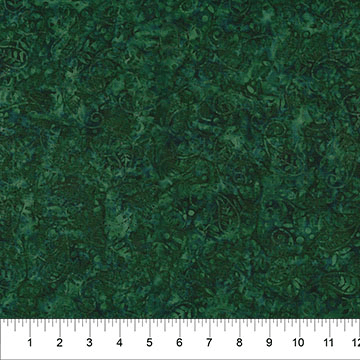 Jasmine Jewels Vine Forest Green - 82080-78 - Banyan Batiks - Nebraska Quilt Company - F261960