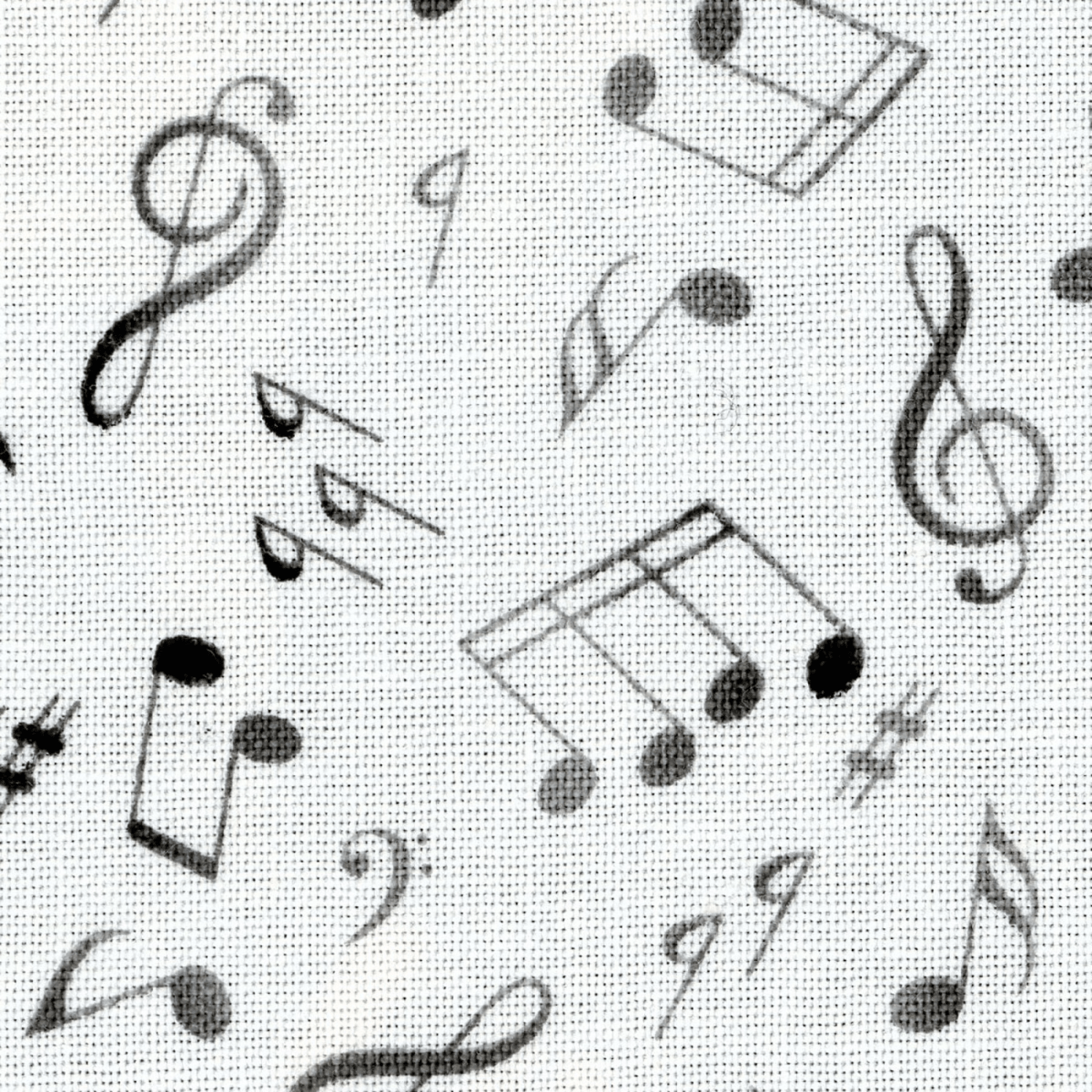 Jazz Music Notes White - ELS148 - WHI - Elizabeth's Studio - Nebraska Quilt Company - F2502014