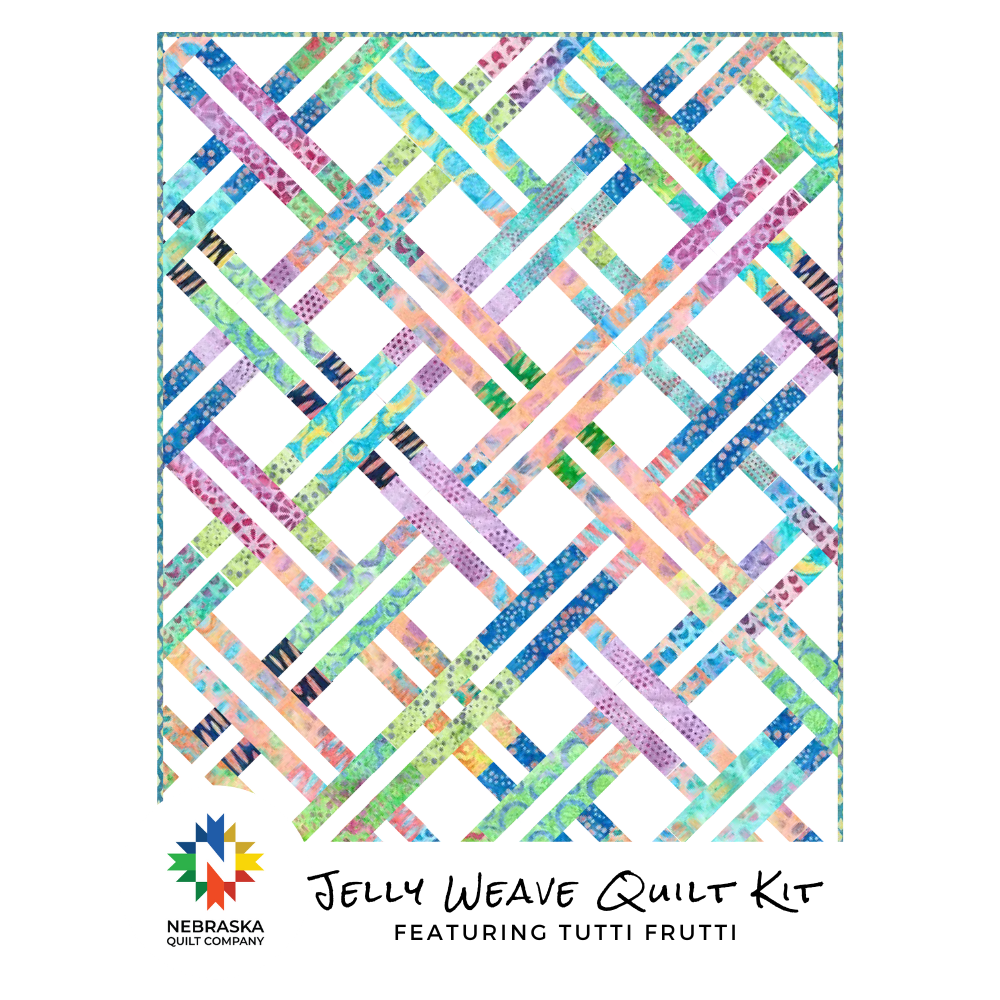 Jelly Weave Quilt Kit Featuring Tutti Frutti - Nebraska Quilt Company - K2402332