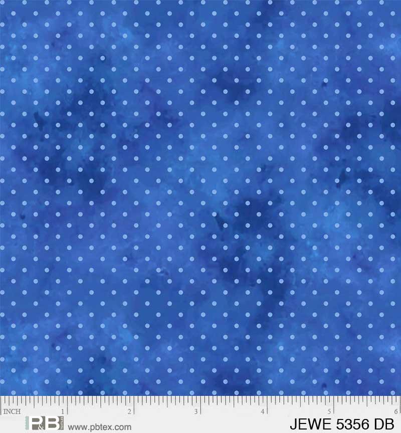 Jewel Pin Dot Dark Blue - JEWE 5356 DB - P & B Textiles - Nebraska Quilt Company - Jewel Pin Dot Dark Blue - JEWE 5356 DB - P & B Textiles