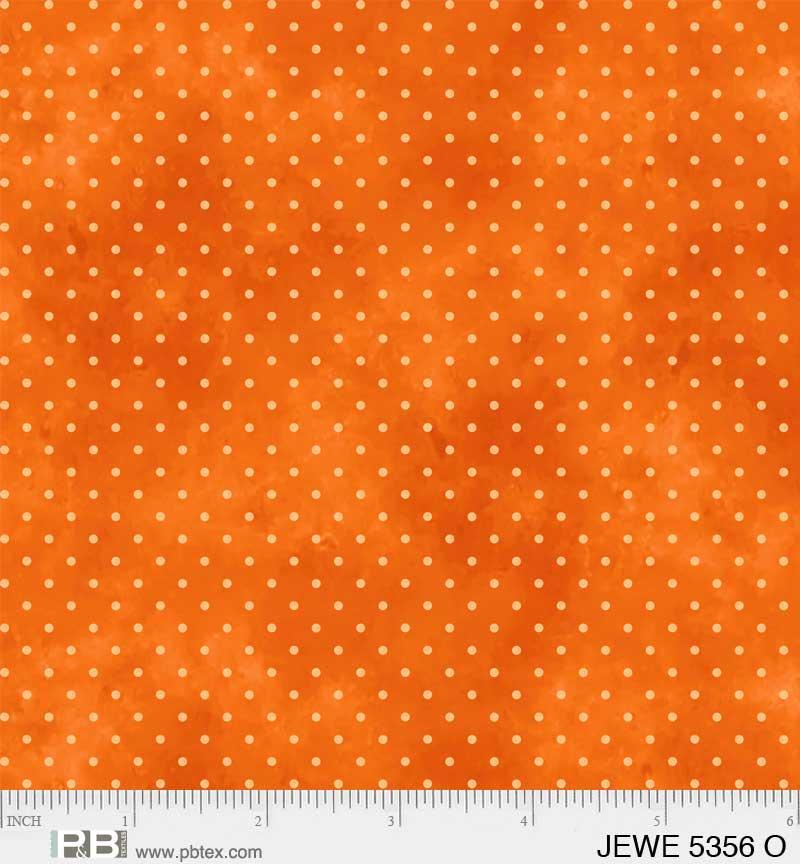 Jewel Pin Dot Orange - JEWE 5356 O - P & B Textiles - Nebraska Quilt Company - Jewel Pin Dot Orange - JEWE 5356 O - P & B Textiles