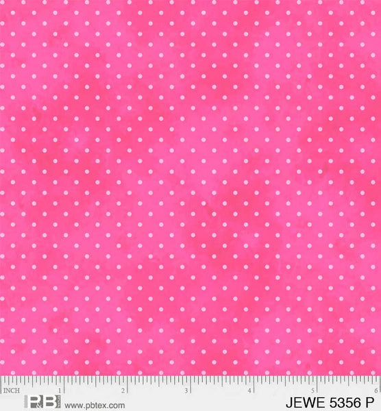 Jewel Pin Dot Pink - JEWE 5356 P - P & B Textiles - Nebraska Quilt Company - Jewel Pin Dot Pink - JEWE 5356 P - P & B Textiles