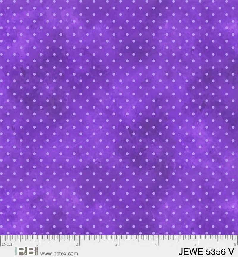 Jewel Pin Dot Violet - JEWE 5356 V - P & B Textiles - Nebraska Quilt Company - Jewel Pin Dot Violet - JEWE 5356 V - P & B Textiles
