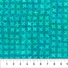Jitterbug X's Aqua Blue - 83392 - 63 - Banyan Batiks - Nebraska Quilt Company - F2402265
