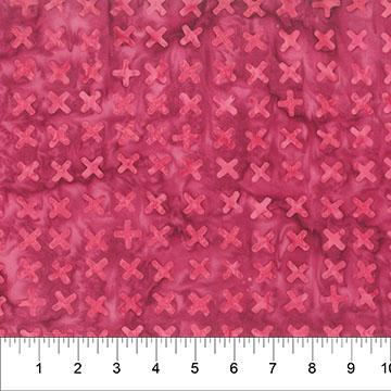 Jitterbug X's Pink - 83392 - 23 - Banyan Batiks - Nebraska Quilt Company - F2402263