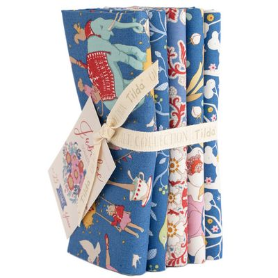 Jubilee Fat Quarter Bundle Blue 5 Pieces - Nebraska Quilt Company - PC05265