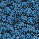 Jubilee Poppies Floral Blue Navy - 122456585 - Island Batik - Nebraska Quilt Company - F2403213