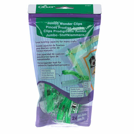 Jumbo Wonder Clips 24ct - Nebraska Quilt Company - NOT14390