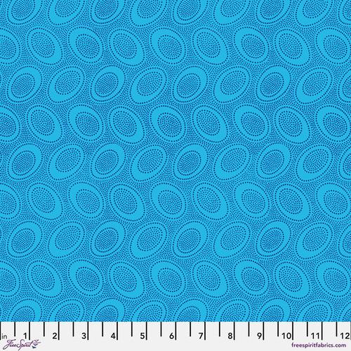 Kaffe Fassett Collective Classics Aboriginal Dot Turquoise Blue - PWGP071.TURQU - FreeSpirit Fabrics - Nebraska Quilt Company - Kaffe Fassett Collective Classics Aboriginal Dot Turquoise Blue - PWGP071.TURQU - FreeSpirit Fabrics