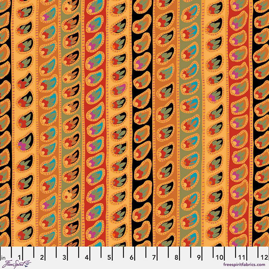 Kaffe Fassett Collective Classics Paisley Stripe Antique - PWGP032.ANTIQUE - Free Spirit - Nebraska Quilt Company - Kaffe Fassett Collective Classics Paisley Stripe Antique - PWGP032.ANTIQUE - Free Spirit