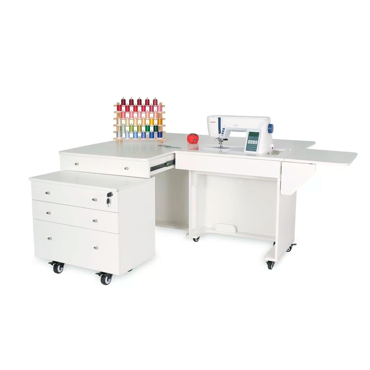 Kangaroo & Joey Sewing Cabinet Ash White - Nebraska Quilt Company - SCK8811