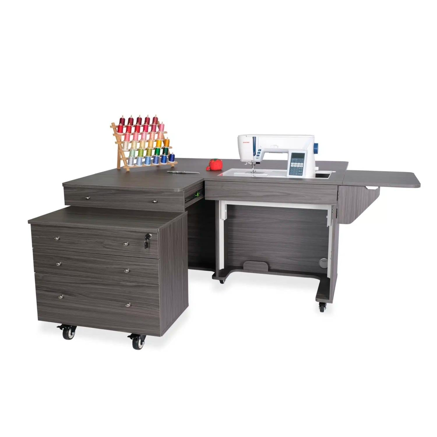 Kangaroo & Joey Sewing Cabinet Gray - Nebraska Quilt Company - SCK8807
