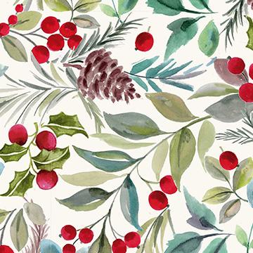 Katia Xmas Holly Multi - 2220 - 4 - FIGO Fabrics - Nebraska Quilt Company - F2400833