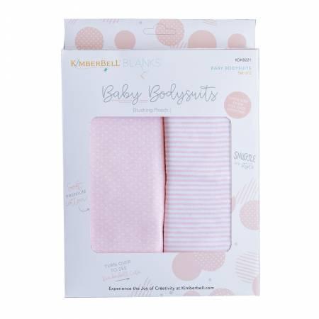 Kimberbell Baby Bodysuits Blushing Peach (3 - 6 mo) 2 pk - Nebraska Quilt Company - n15457