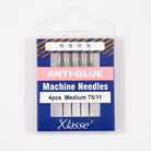 Klasse Anti - Glue Machine Needle 75/11 - 4ct - Nebraska Quilt Company - AAA5116.075
