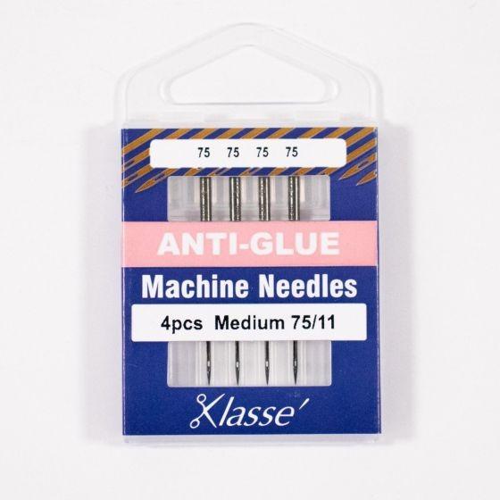 Klasse Anti - Glue Machine Needle 75/11 - 4ct - Nebraska Quilt Company - AAA5116.075