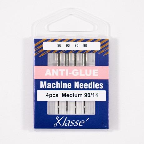 Klasse Anti - Glue Machine Needle 90/14 - 4ct - Nebraska Quilt Company - AAA5116.090