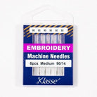Klasse Embroidery Machine Needle 90/14 - 4ct - Nebraska Quilt Company - AAA5108.090