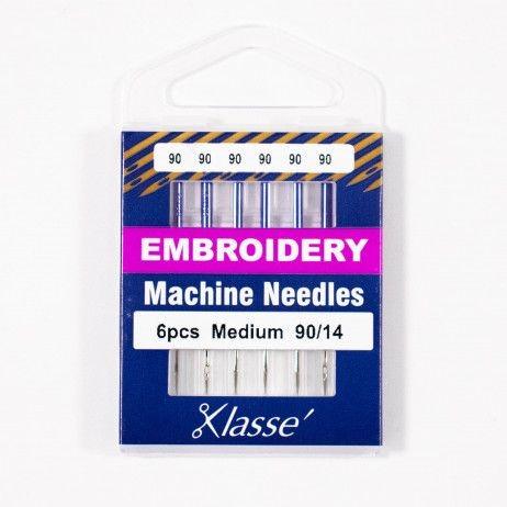 Klasse Embroidery Machine Needle 90/14 - 4ct - Nebraska Quilt Company - AAA5108.090