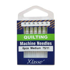 Klasse Quilting Machine Needle 75/11 - 6ct - Nebraska Quilt Company - AAA5106.075