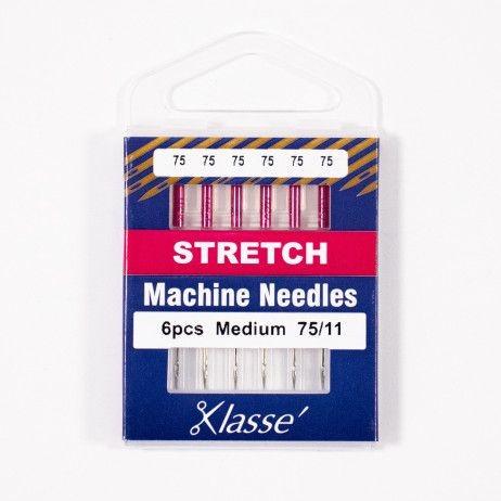 Klasse Stretch Machine Needle 75/11 - 6ct - Nebraska Quilt Company - AAA5102.075