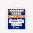 Klasse Top Stitch Machine Needle 100/16 - 6ct - Nebraska Quilt Company - AAA5118.100