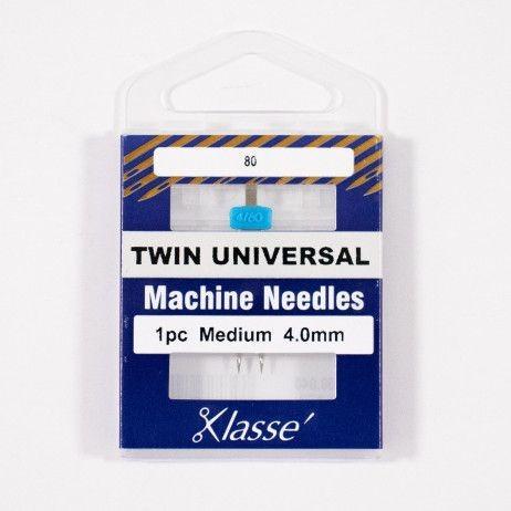 Klasse Twin Universal Machine Needle 4.0MM/80 - 1ct - Nebraska Quilt Company - AAA5150.040