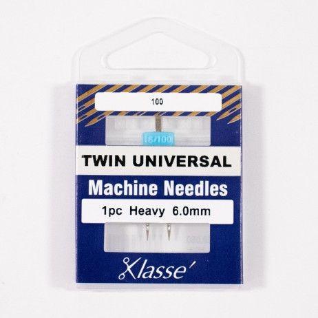 Klasse Twin Universal Machine Needle 6.0MM/100 - 1ct - Nebraska Quilt Company - AAA5150.060