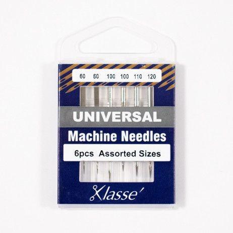 Klasse Universal Machine Needle 60/8 100/16 110/18 120/20 - 6ct - Nebraska Quilt Company - AAA5100.991