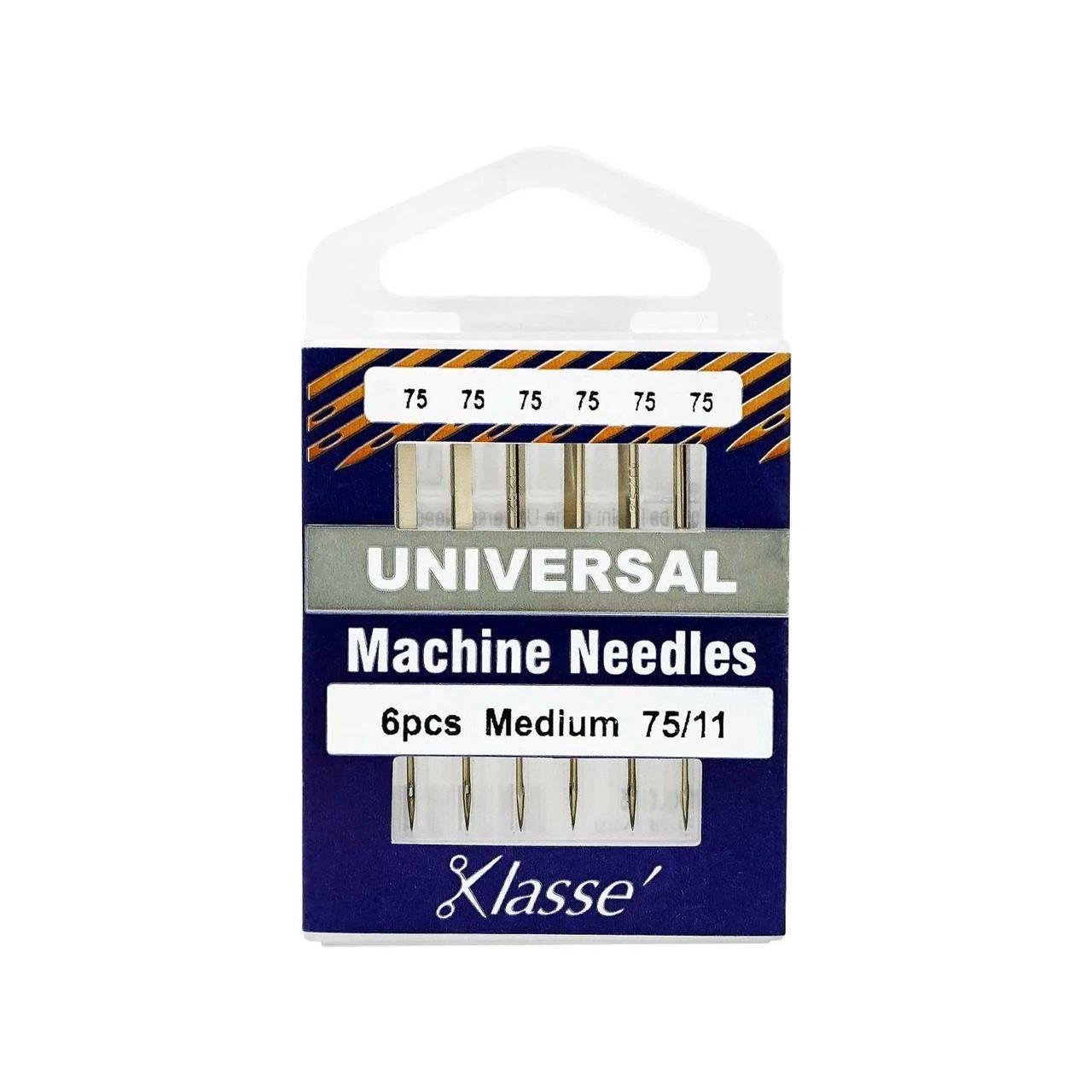 Klasse Universal Machine Needle 75/11 - 6ct - Nebraska Quilt Company - AAA5100.075