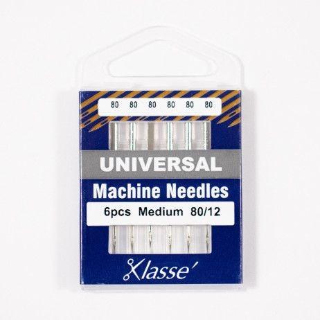Klasse Universal Machine Needle 80/12 - 6ct - Nebraska Quilt Company - AAA5100.080