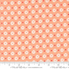 Laguna Sunrise Petal Florals Dot Cantaloupe - 37683 13 - Moda Fabrics - Nebraska Quilt Company - F09577