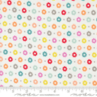Laguna Sunrise Petal Florals Dot Off White - 37683 11 - Moda Fabrics - Nebraska Quilt Company - F09609