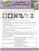 Large Square Squared Design Sheet - Nebraska Quilt Company - PUB109580