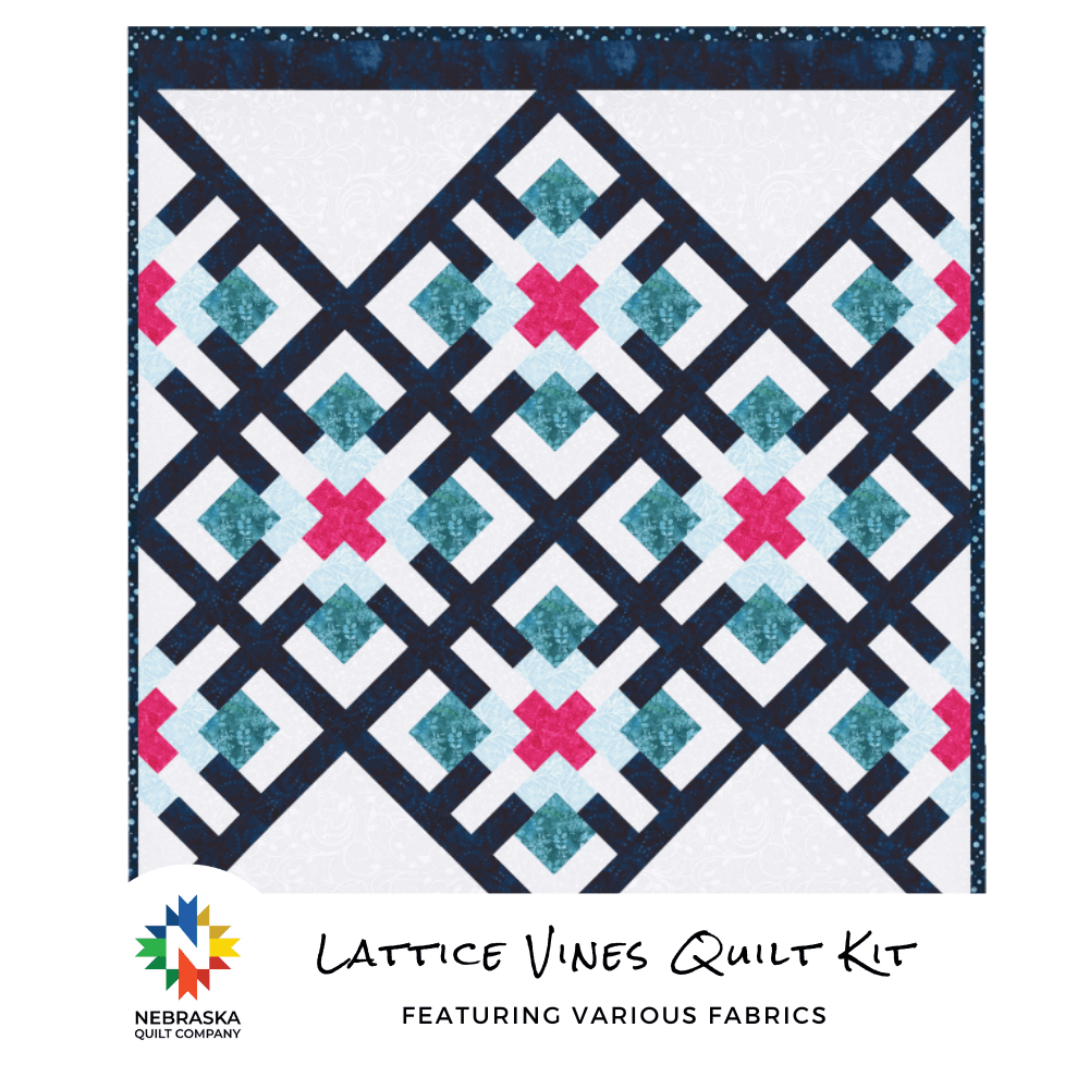 Lattice Vines Quilt Kit featuing Various Batiks - Nebraska Quilt Company - K250667