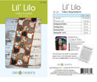 Lil' Lilo Pattern - Nebraska Quilt Company - PUB260111