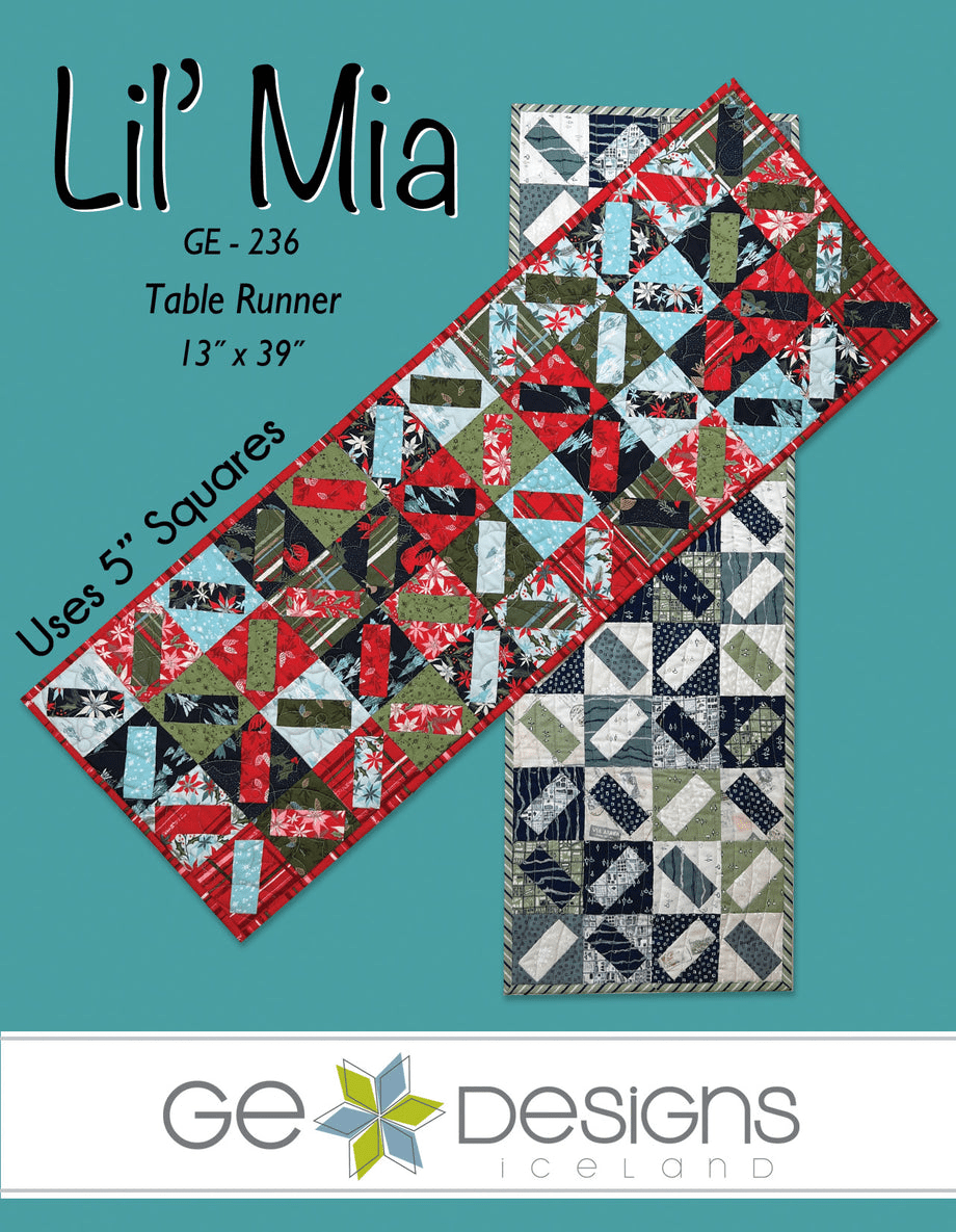 Lil' Mia Table Runner Pattern - Nebraska Quilt Company - PUB2501615