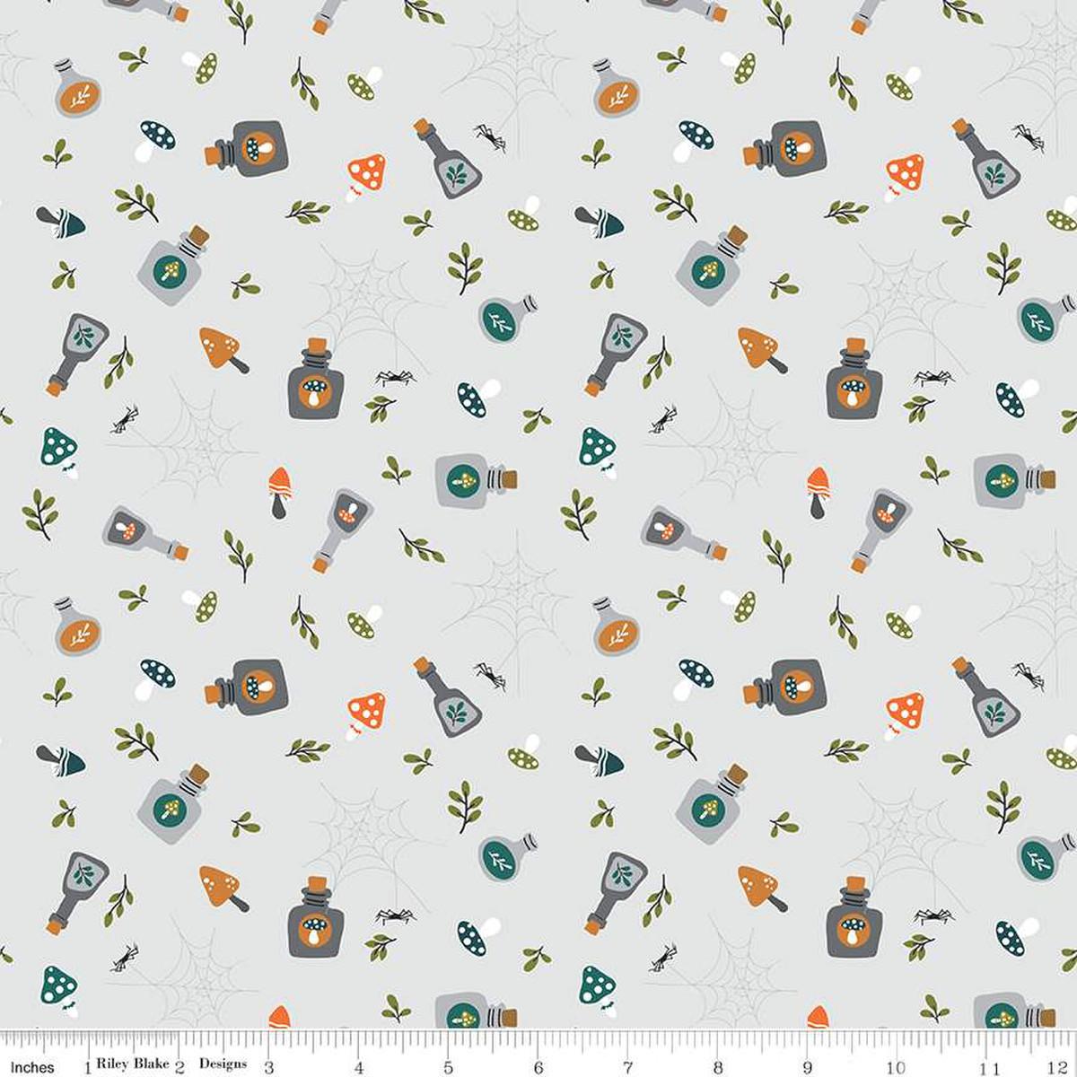 Little Witch Potions Smoke - C14562 - SMOKE - Riley Blake Designs - Nebraska Quilt Company - F07790