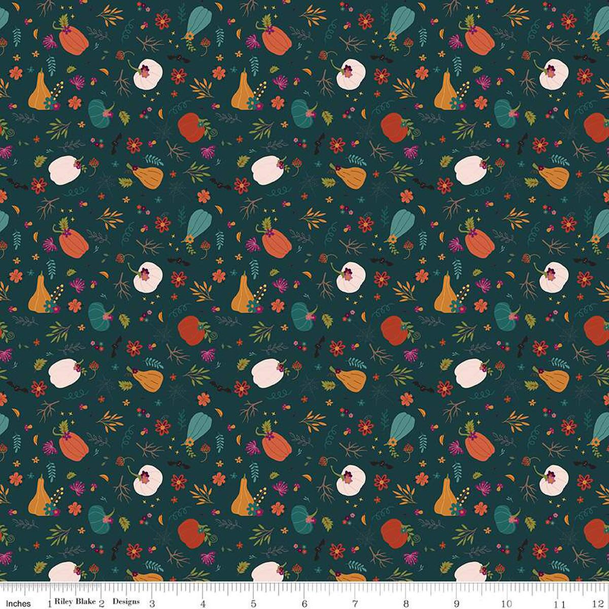 Little Witch Pumpkin Patch Jade - C14563 - JADE - Riley Blake Designs - Nebraska Quilt Company - F07803