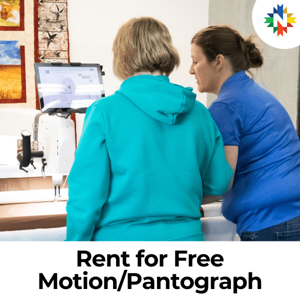 Longarm Rental Free Motion - 2 Hour Minimum - Nebraska Quilt Company - LARFM2