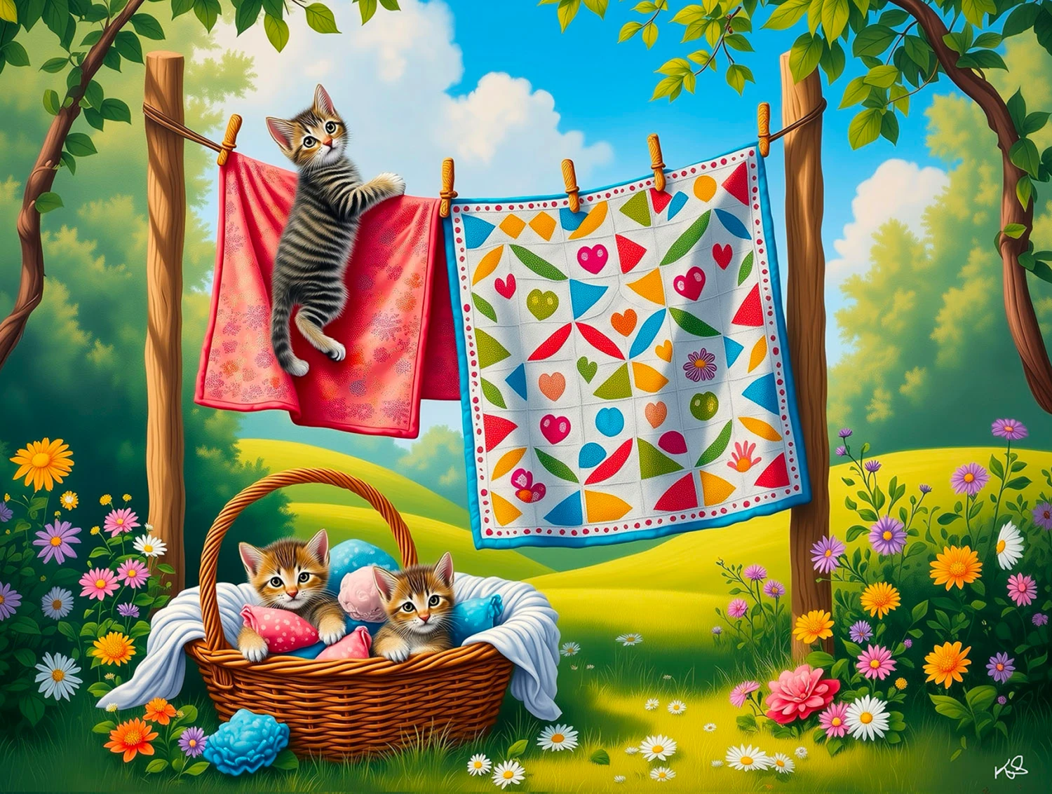 Look at Me Puzzle 1000 Pieces - Nebraska Quilt Company - PUB261808