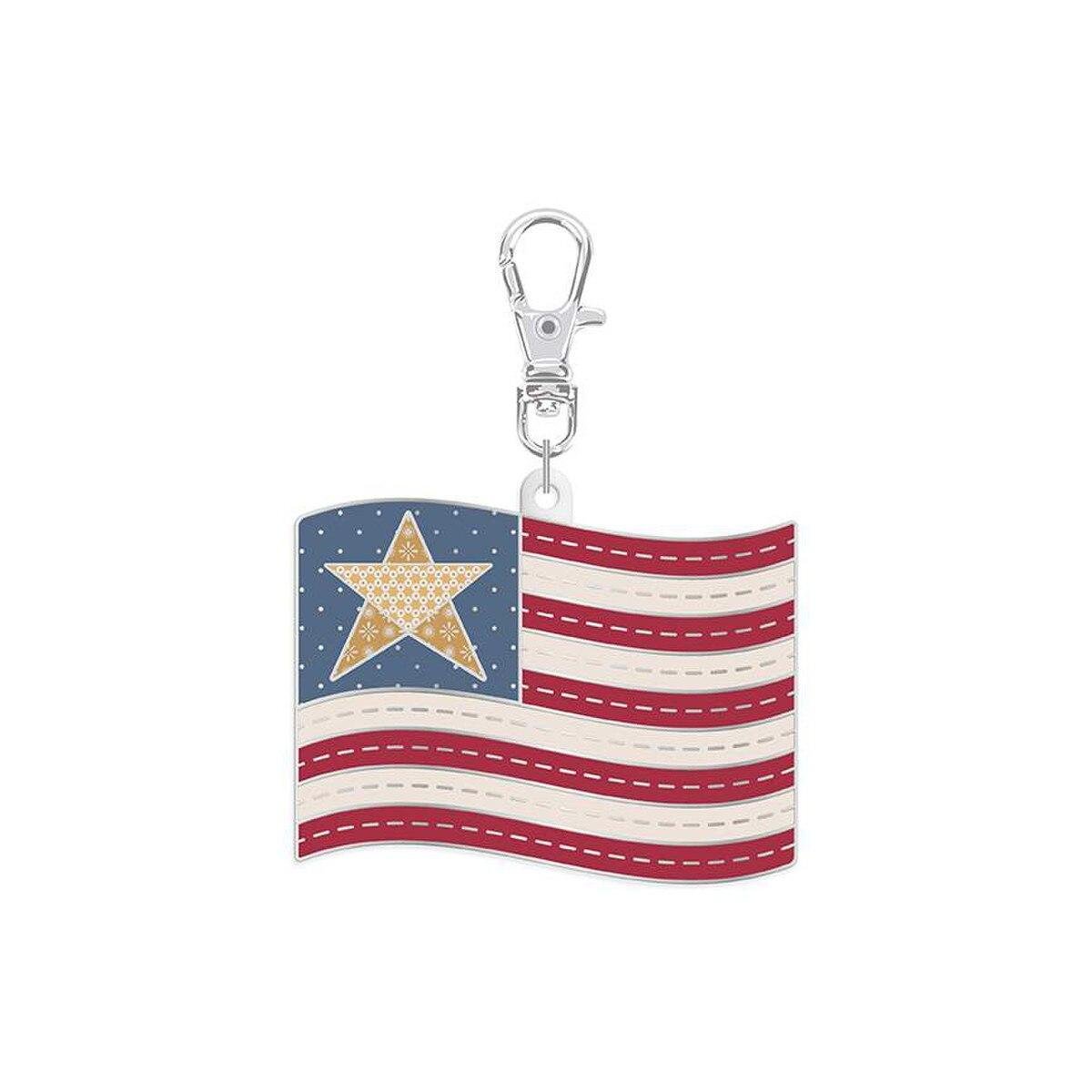 Lori Holt Enamel Happy Charm Flag - Nebraska Quilt Company - N251026