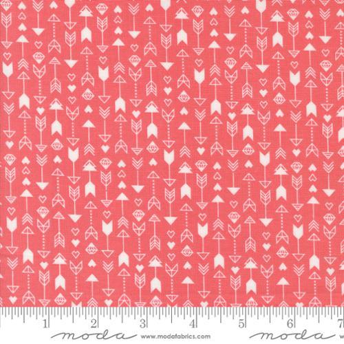 Love Blooms Arrow Stripes Lipstick Dark Pink - 5222 13 - Moda Fabrics - Nebraska Quilt Company - F2400609
