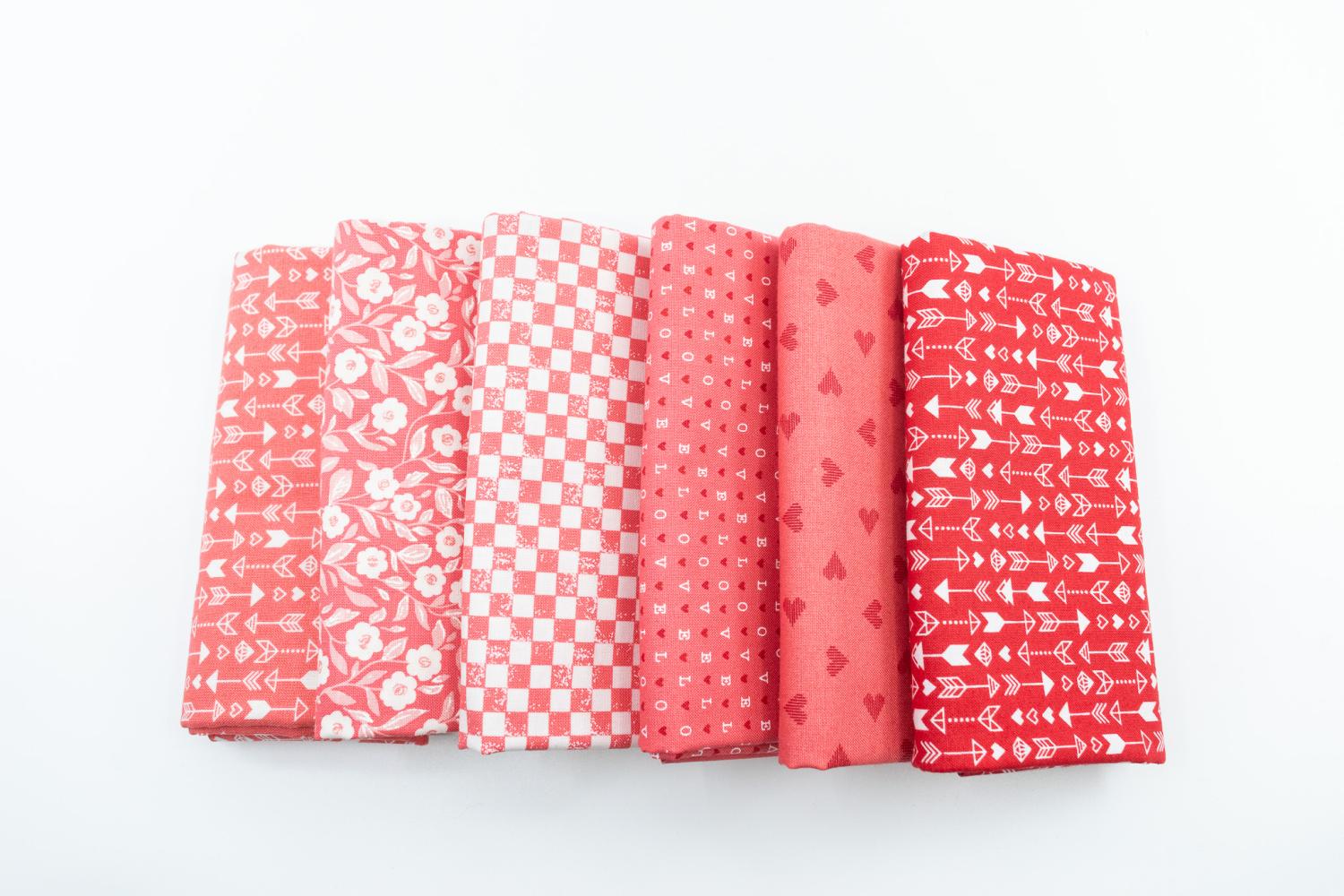 Love Blooms Half Yard Bundle Pink 6 pieces - Nebraska Quilt Company - Love Blooms Half Yard Bundle Pink 6 pieces