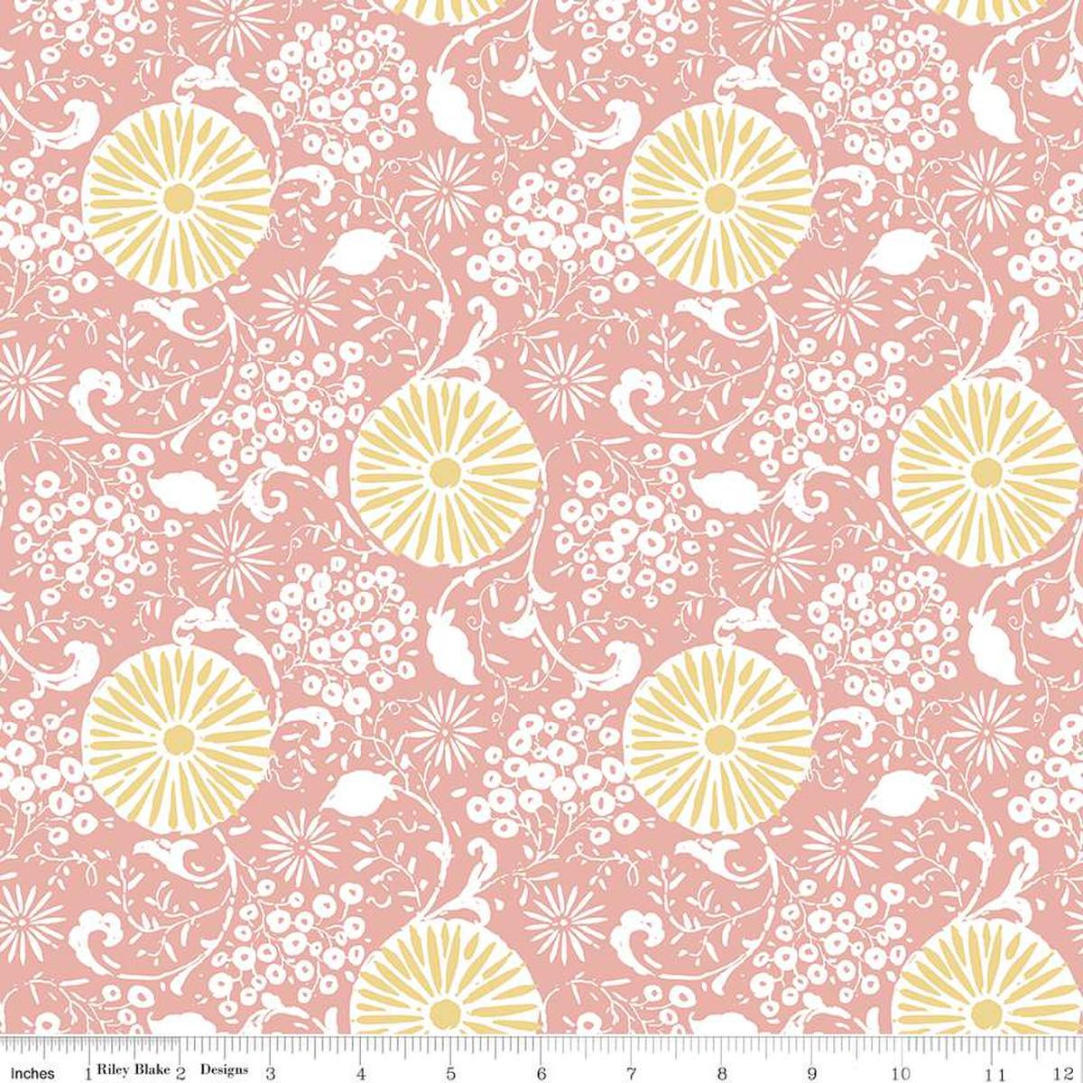 Love Me More Botanical Coral - C15631 - CORAl - Riley Blake Designs - Nebraska Quilt Company - F2401191