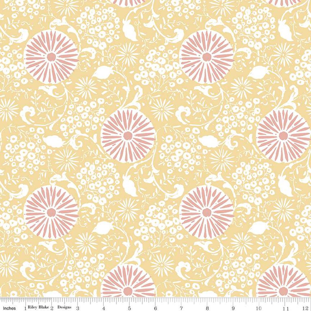 Love Me More Botanical Yellow - C15631 - YELLOW - Riley Blake Designs - Nebraska Quilt Company - F2401189
